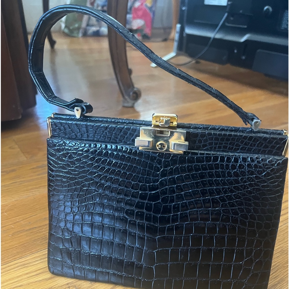Lizard skin vintage bag